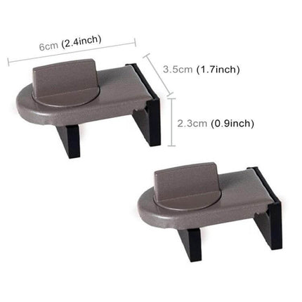 Sliding Sash Stopper Baby Safety Lock For Windows And Doors compact iron window sash stopper with screw-adjust slide, 6cm x 3.5cm x 2.3cm dimensions