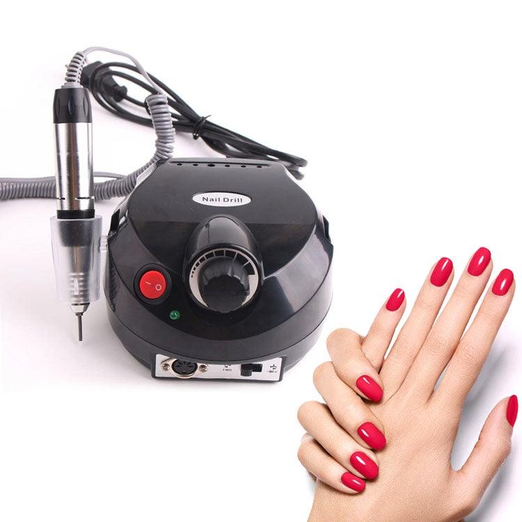 Electric Nail Grinder 10W with 25000 RPM, EU Plug, ABS Material Black