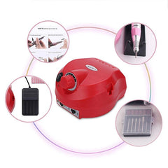 Electric Nail Grinder 10W with 25000 RPM, EU Plug, ABS Material