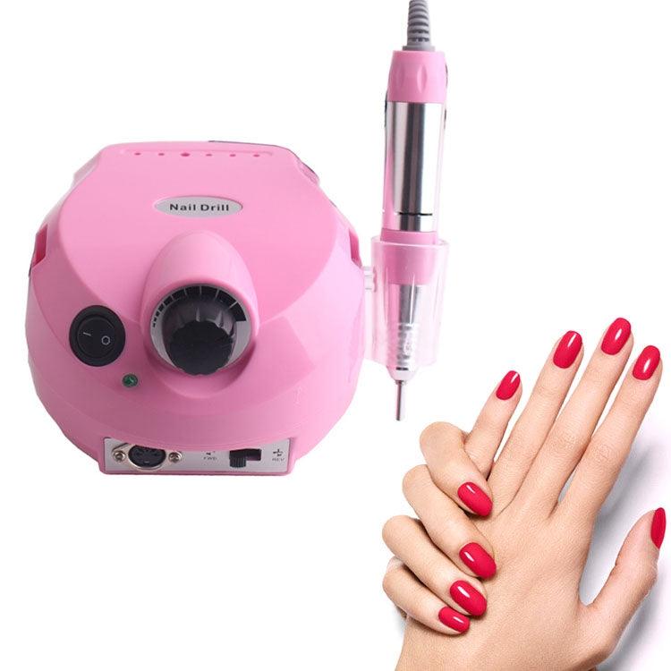 Electric Nail Grinder 10W with 25000 RPM, EU Plug, ABS Material Pink