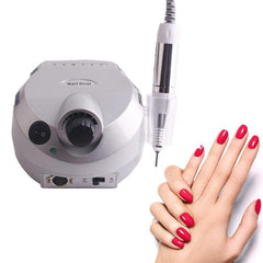 Electric Nail Grinder 10W with 25000 RPM, EU Plug, ABS Material Silver