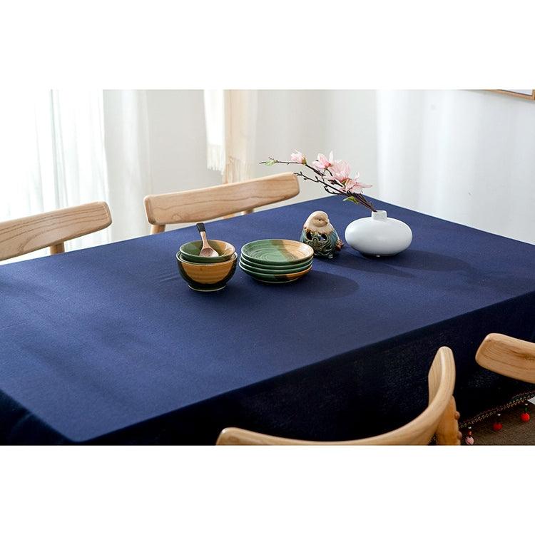 Vibrant Ethnic Cotton Tablecloth with Charming Tassels