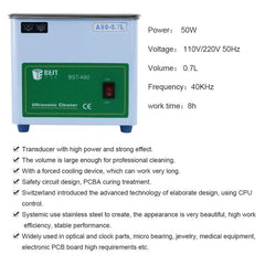 Ultrasonic Cleaner BEST-A80 0.7L with High-Power Transducer (220V)