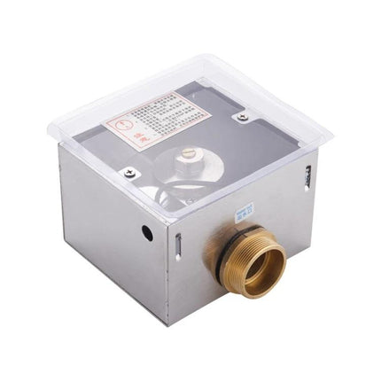 Recessed Wall Mounted Automatic Infrared Flush Valve stainless steel recessed unit with brass inlet for hands-free toilet flushing