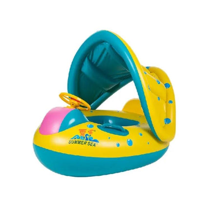 Inflatable Baby Swim Seat With Sunshade 72x65x58cm