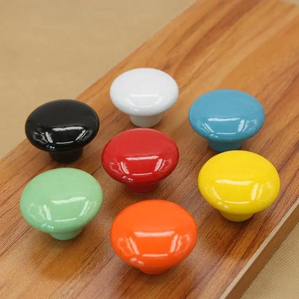 Ceramic Cabinet Drawer Handle 38mm Glazed Finish for Cabinets