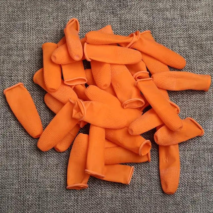Antistatic Latex Fingertip Gloves Size L 100 Pack