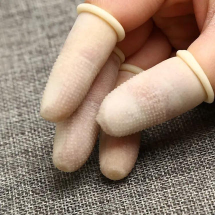Antistatic Latex Fingertip Gloves Size L 100 Pack