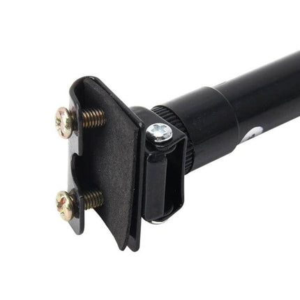 Universal Extensile Car Aerial for Decoration and Static Removal, 58cm - adjustable black mount close-up showing screws and swivel joint