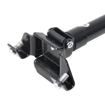 Universal Extensile Car Aerial for Decoration and Static Removal, 60cm Black - close-up of black mounting bracket and telescopic antenna