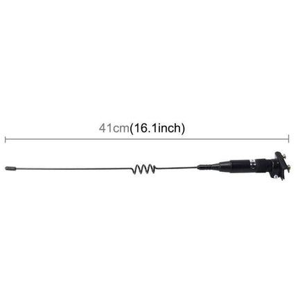 Universal Car Aerial for Decoration and Static Electricity Reduction - 41cm black car antenna with coil for improved signal and reduced static