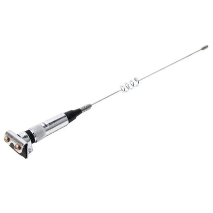 Universal Car Aerial for Decoration and Static Electricity Reduction - chrome whip antenna with spring base for improved phone signal