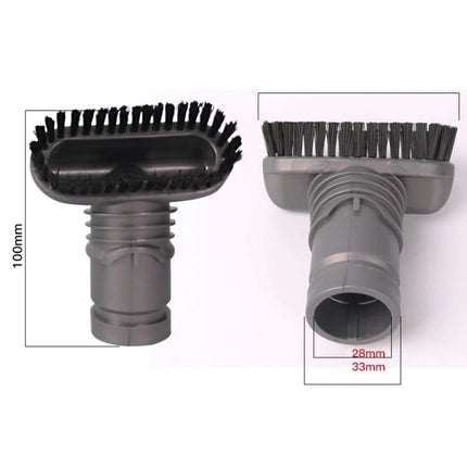 Dyson Compatible Five-Piece Vacuum Brush Set for Home Cleaning - gray upholstery and crevice brush attachment for Dyson V6/DC35/DC45