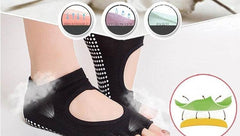 Open Toe Anti-Slip Yoga Socks for Women - Size 34-39 (EUR)