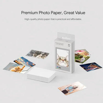 Xiaomi 50-Sheet Adhesive Photographic Paper for Pocket Printers