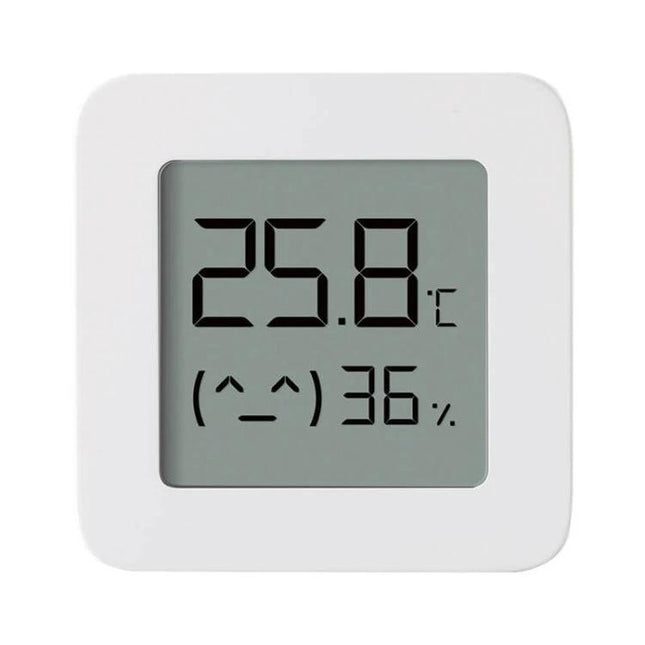 Xiaomi Mijia Bluetooth Temperature and Humidity Thermometer for Home Use - compact white digital display showing 25.8°C and 36% humidity