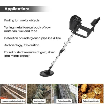 Waterproof Underground Metal Detector for Outdoor Treasure Hunting - durable waterproof coil for beaches parks locating coins jewelry and relics