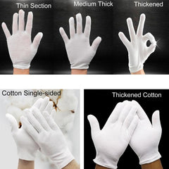 Breathable Cotton Utility Gloves - 12 Pairs