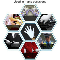 Breathable Cotton Utility Gloves - 12 Pairs