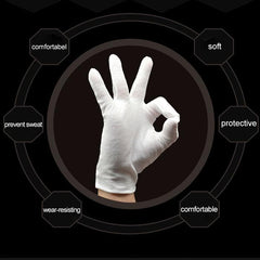 Breathable Cotton Utility Gloves - 12 Pairs