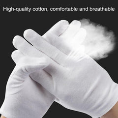 Breathable Cotton Utility Gloves - 12 Pairs