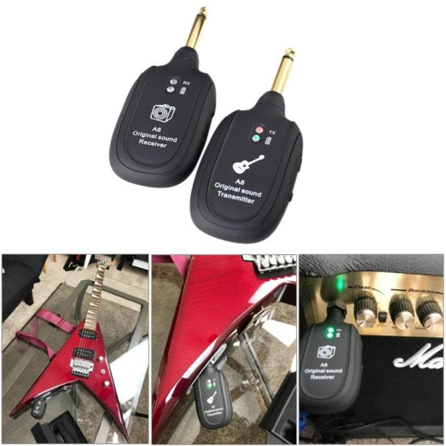 Wireless Guitar Transmitter for Daily Music Practice Sessions - compact transmitter and receiver kit for clutter-free home guitar practice