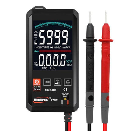 Smart Touch Screen Digital Multimeter for Electrical Testing with probes, NCV non-contact voltage detection and backlit display