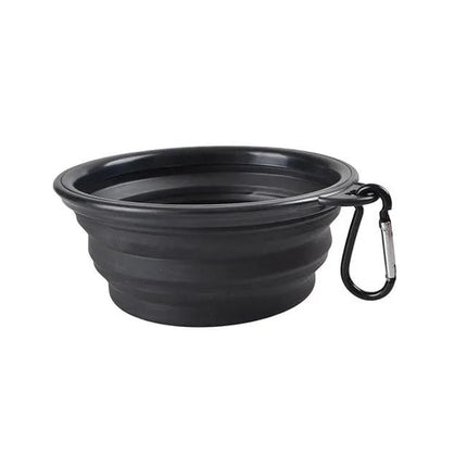 Gamelle pliable en silicone pour animaux de compagnie lors des promenades quotidiennes et des voyages