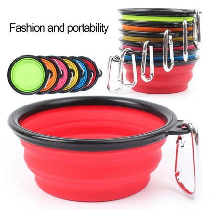 Silicone Folding Bowl for Pets on Daily Walks and Trips