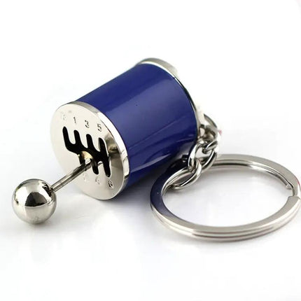 Elegant Six-Speed Manual Shift Gear Keychain for Keys