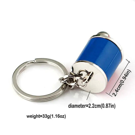 Elegant Six-Speed Manual Shift Gear Keychain for Keys