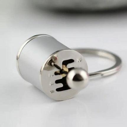 Elegant Six-Speed Manual Shift Gear Keychain for Keys