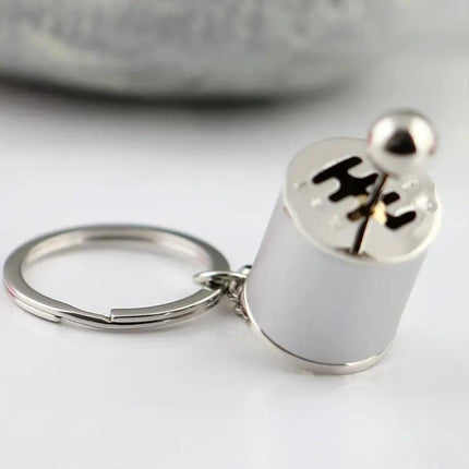 Elegant Six-Speed Manual Shift Gear Keychain for Keys