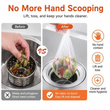 Filter Bag For Kitchen Sink Strainers 9x9cm Keeps Drain Clean