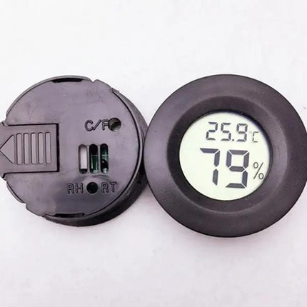 Reptile Enclosure Digital Round Thermometer and Hygrometer