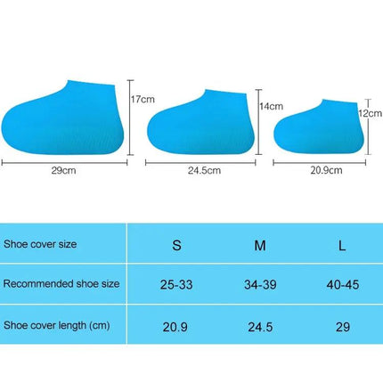 Waterproof Silicone Shoe Covers for Outdoor Rain Protection, Size S | Syndmart
