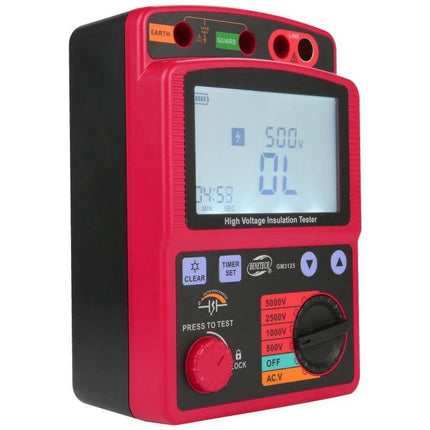 Benetech High Voltage Insulation and Resistance Tester handheld meter with digital display and test dial