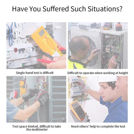 BSIDE Handheld Multimeter for Everyday Household Electrical Checks - technician using multimeter for safe household electrical diagnostics
