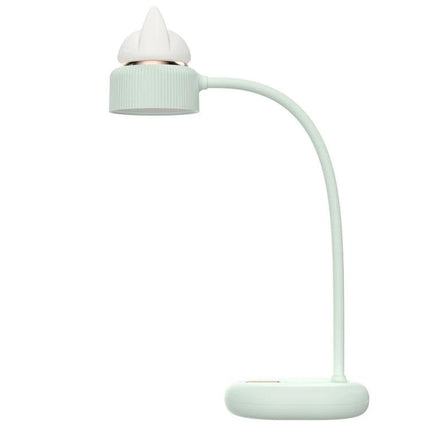 Cat-Shaped LED Lamp for Daily Desk and Night Use – mint green adjustable cat-ear desk lamp for reading and bedside use