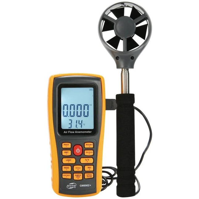 Benetech Anemometer for Measuring Wind Speed and Temperature handheld digital anemometer with propeller sensor and LCD display