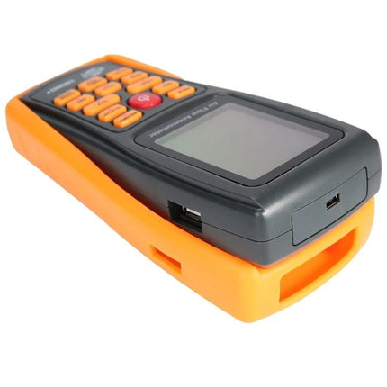 Benetech Anemometer for Measuring Wind Speed and Temperature handheld wind speed and temperature meter with orange protective case