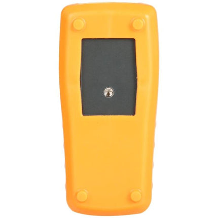 Benetech Anemometer for Measuring Wind Speed and Temperature - yellow handheld wind speed and temperature meter with digital display