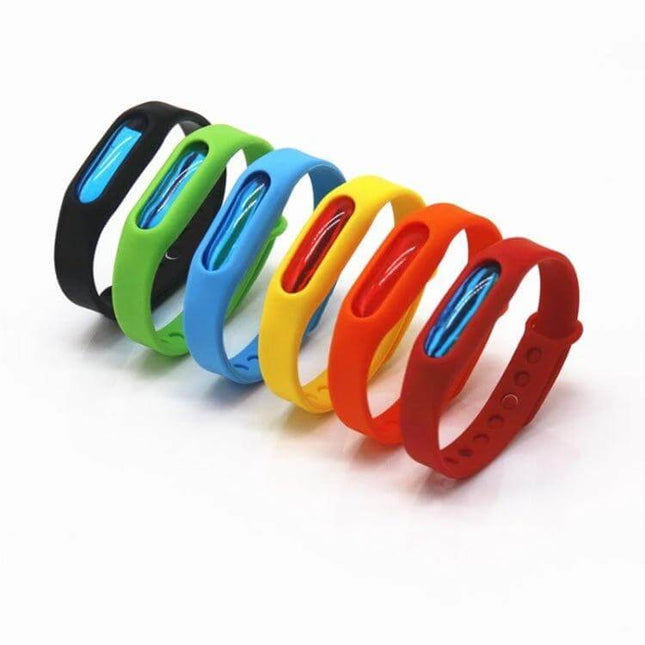 Anti Mosquito Silicone Bracelet 23cm For Outdoor Family Use - colorful medical-grade silicone mosquito repellent bracelets for children and adults