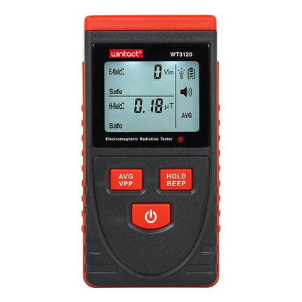 Wintact Radiation Tester For Electric And Magnetic Fields In Homes handheld meter measuring E-field and H-field levels in home environments