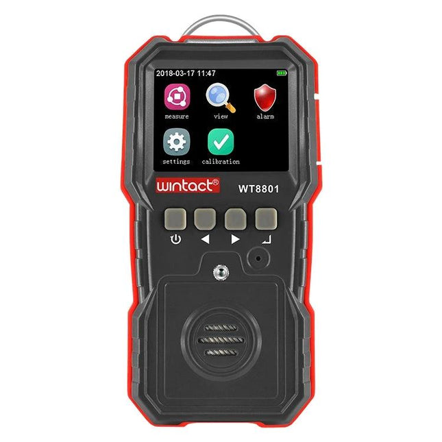 Wintact Portable Combustible Gas Detector for Home Safety handheld gas leak detector with color screen and buttons, model WT8801