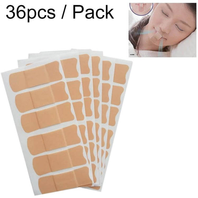 Nose And Lip Snoring Prevention Sticker For Night Sleep – 36 adhesive stickers per pack to support breathing and reduce snoring during sleep