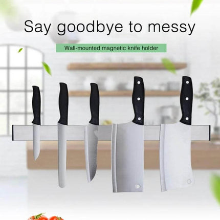 Magnetic Knife Holder Wall Mount For Kitchen Organization And Easy Access stainless steel SUS304 wall-mounted magnetic knife rack