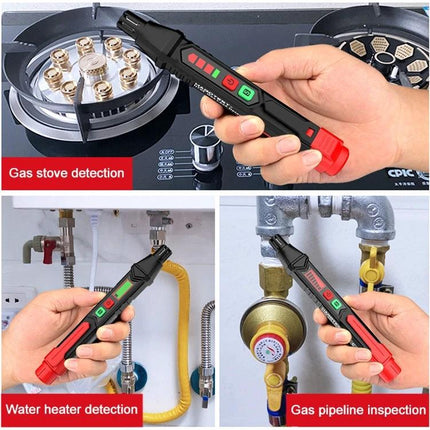 HABOTEST HT59 Portable Gas Leak Detector for Home Safety used to detect leaks at gas stove, water heater and gas pipeline inspections
