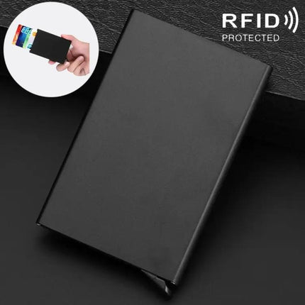 Antimagnetic Card Holder for Business Cards With Easy Pop-Up