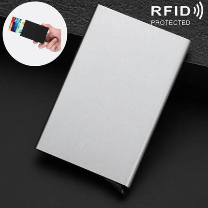 Antimagnetic Card Holder for Business Cards With Easy Pop-Up